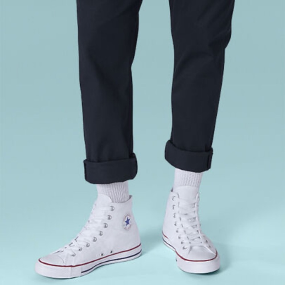 White converse high tops